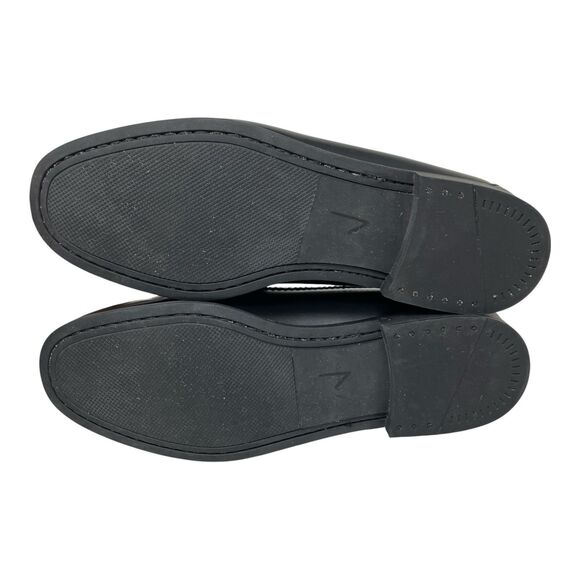 J Crew Camden Penny Loafers Mens 10.5 Black Leather Career Wedding Shoes AV166 main image 12